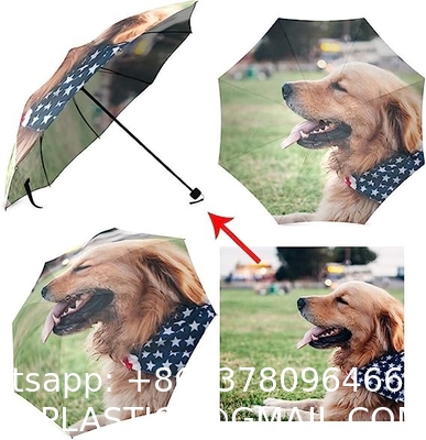 Logo Text Photo Image Name Picture DIY Personalized Custom Monogrammed Design Sun/Rain All Weather Folding Foldable