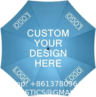 Custom Umbrellas Design Your Own Add Logo Image Personalized Design Sun/Rain All Weather Folding Foldable Umbrella