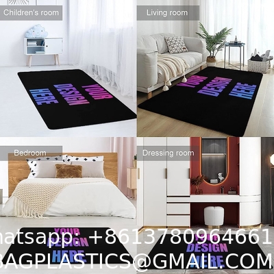 Custom Rug Personalized Add Your Own Logo Image Text Photo Area Carpet Anti Slip Washable Decorative Door Mat