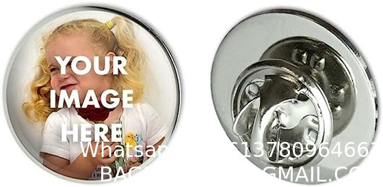 Round Lapel Hat Pin Tie Tack .75"| Customize With Your Own Image, Personalized Hat Pins Lapel Pins for Men Women