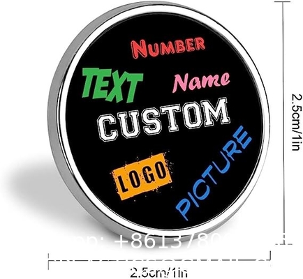 Round Lapel Hat Pin Tie Tack .75"| Customize With Your Own Image, Personalized Hat Pins Lapel Pins for Men Women