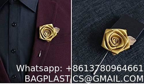 Men's Metalic Gold Flower Lapel Pin/Shirt Stud Brooch Golden, Gentleman's Essentials Premium Handmade Flower Lapel Pin