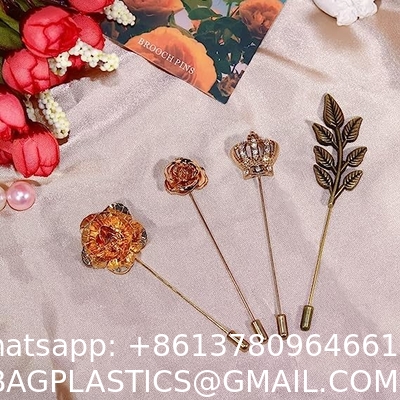Men's Metalic Gold Flower Lapel Pin/Shirt Stud Brooch Golden, Gentleman's Essentials Premium Handmade Flower Lapel Pin
