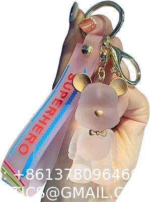 Cartoon Bear Keychain Cute Crystal Keychain Suitable for Car Keys Bag Ornaments Decoration Gifts Suitable for Women