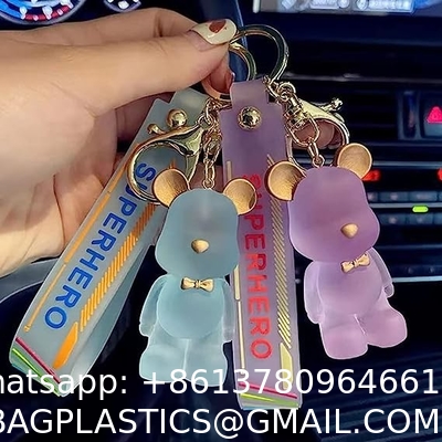 Cartoon Bear Keychain Cute Crystal Keychain Suitable for Car Keys Bag Ornaments Decoration Gifts Suitable for Women