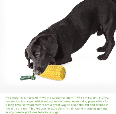 Dog Chew Toys for Aggressive Chewers, Indestructible Tough Squeaky Interactive Dog Toys, Puppy Teeth Chew Corn