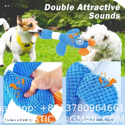Dog Chew Toys for Aggressive Chewers, Indestructible Tough Squeaky Interactive Dog Toys, Puppy Teeth Chew Corn