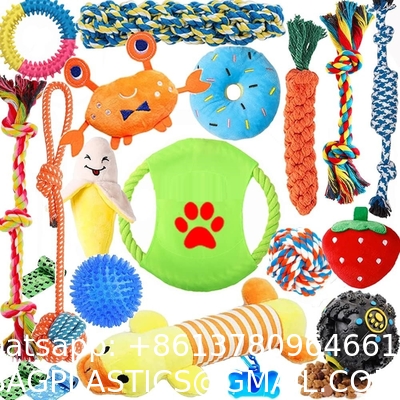 Dog Puppy Toys Pack, Puppy Chew Toys for Fun Teeth Cleaning, Dog Squeak Toys,Treat Dispenser Ball, Tug of War Toy