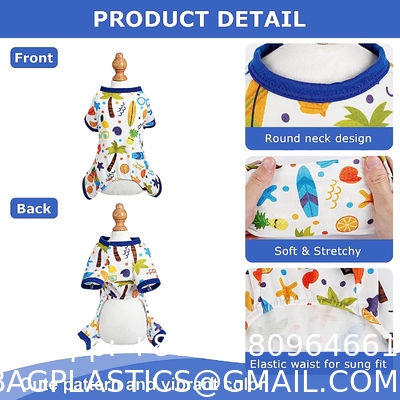 Pet Shirts for Small Dogs Cats,Soft and Breathable Dog Printed Clothes with Cute Patten,Dog Sweatshirt Outfit