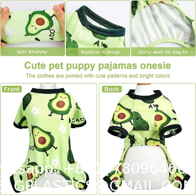 Pet Clothes Set Include Cute Pet Dress Lovely Fruit Dog Dress and 2 Pieces Dog Shirt Breathable Pet T-Shirt Pup