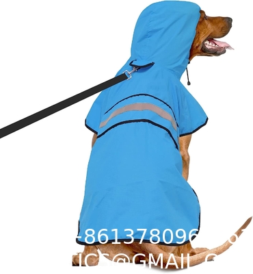 Reflective Dog Raincoat - Adjustable Waterproof Raincoat for Dogs, Lightweight Dog Hooded Slicker Rain Coat Poncho