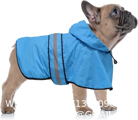 Reflective Dog Raincoat - Adjustable Waterproof Raincoat for Dogs, Lightweight Dog Hooded Slicker Rain Coat Poncho