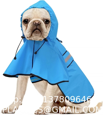 Reflective Dog Raincoat - Adjustable Waterproof Raincoat for Dogs, Lightweight Dog Hooded Slicker Rain Coat Poncho