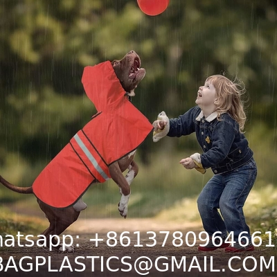 Reflective Dog Raincoat - Adjustable Waterproof Raincoat for Dogs, Lightweight Dog Hooded Slicker Rain Coat Poncho