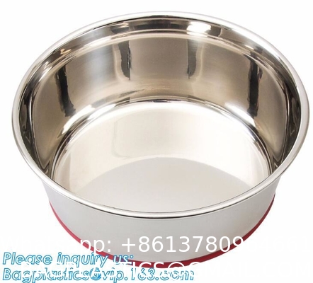 Dog Bowls Non-Slip Stainless Steel Small Cat Food Bowls Unbreakable Thicken Cat Feeder 7 Oz Cat Dishes Suitable