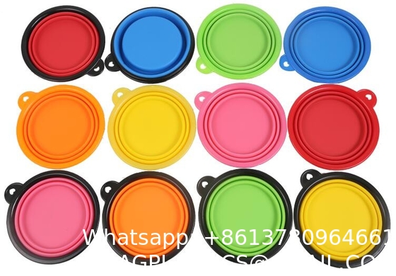 Dog Travel Water Bottle Collapsible Bowls, 2 in 1 Pet Food Container with Collapse Bowls, Outdoor Portable Water Bowls