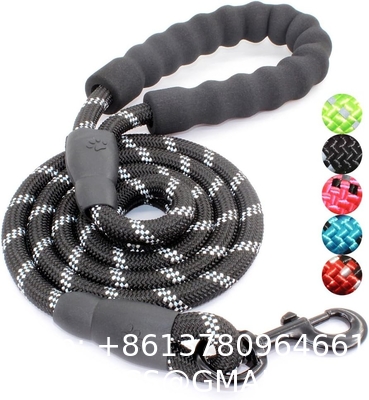 Dog Leash with Comfortable Padded Handle and Highly Reflective Threads for Small Medium and Large Dogs 5FT-1/2