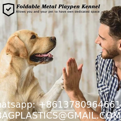 Outdoor Dog Kennels for Large Dogs with Roof, Heavy Duty Metal Dog Enclosures for Outside, Large House Cage Dog Pen