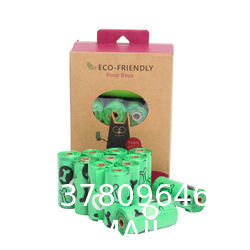100% Compostable Cornstarchbags, Biodegradable Large Scented Dog Waste Bags Best Pet Care Poop Bags Eco