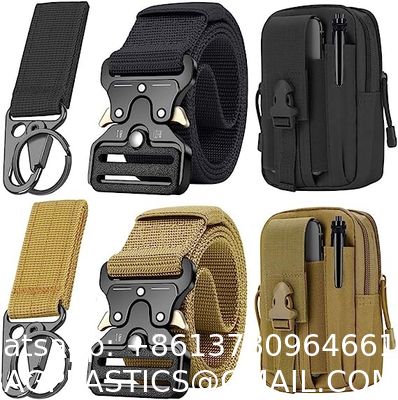 Tactical Belt ornaments Gun Belts Rigger Webbing With Heavy-Duty Quick-Release Buckle And EDC Molle Pouch