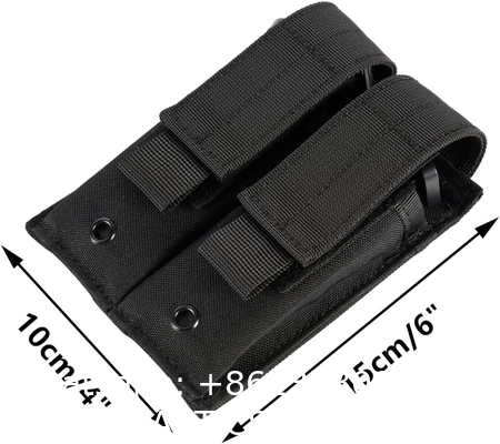 Molle Double Pistol Mag Pouch Single Double Stack Magazine For 9mm/.40 Calibers Glock