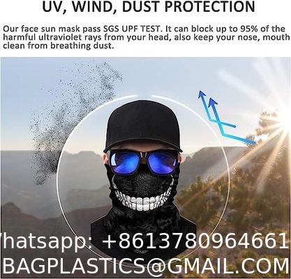 Neck Gaiter Face Mask Scarf Reusable Bandanas Tube UV Protection Headwear Balaclava Outdoor Sport for Men and Women