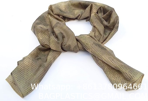 Camouflage Scarves, Sniper Veil Camo Mesh Material Hunting Shemagh Scarf Balaclava Head Neck Cover
