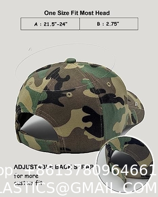Profile Hat Baseball Cap Outdoor Camouflage Fishing Cap, Dad Hat Adjustable Unconstructed Plain Cap
