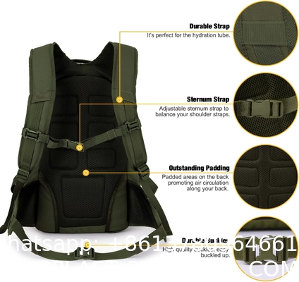 Hiking Camping Backpack 40L, Lightweight Rucksack Men Women Outdoor Sport Trekking Traveling Daypack