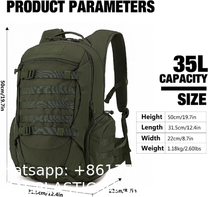 Hiking Camping Backpack 40L, Lightweight Rucksack Men Women Outdoor Sport Trekking Traveling Daypack