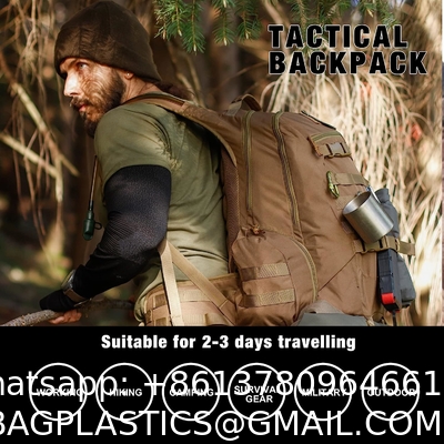 Hiking Camping Backpack 40L, Lightweight Rucksack Men Women Outdoor Sport Trekking Traveling Daypack