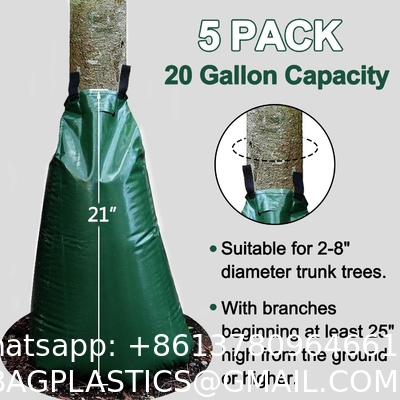 Tree Watering Bag, 20 Gallon Slow Release Watering Bag for Trees, Tree Irrigation Bag Made of Durable PVC Material
