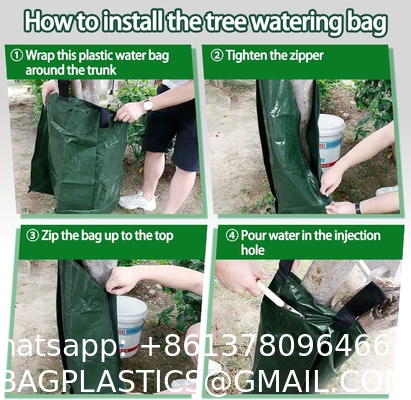 Tree Watering Bag, 20 Gallon Slow Release Watering Bag for Trees, Tree Irrigation Bag Made of Durable PVC Material