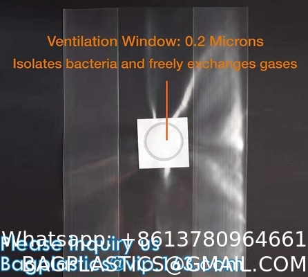 Autoclavable Mushroom Grow Bags Bulk with Microporous Filter Patchs - Large 8"x5"x20" Extra Thick 80 Micron