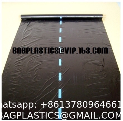 Weed Control Mulch Film, Agriculture Vegetable Black PE Films, 5 Holes Greenhouse Perforated Film