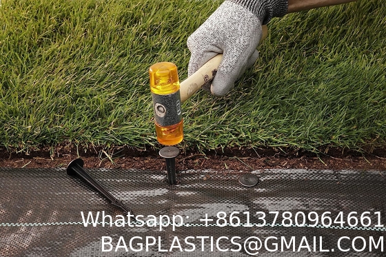 6 x 33 feet Sheet Woven Weed Control Fabric - Stabilized Black Heavy Duty 3 oz/yd² Landscape Ground Cover Membrane