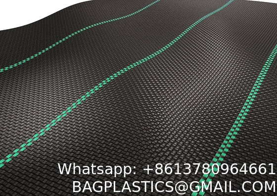 6 x 33 feet Sheet Woven Weed Control Fabric - Stabilized Black Heavy Duty 3 oz/yd² Landscape Ground Cover Membrane