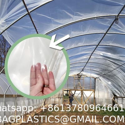 Greenhouse Plastic Sheeting 12x25 ft, 6 mil Clear Film Cover UV-Resistant Polyethylene Greenhouse Film