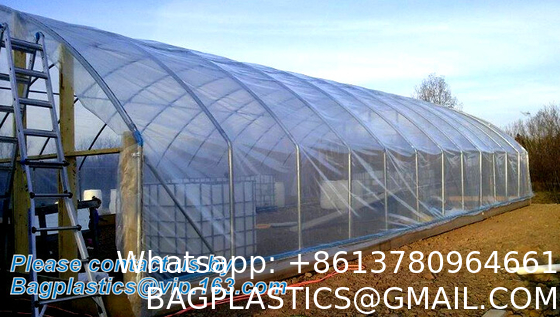 Greenhouse Plastic Sheeting 12x25 ft, 6 mil Clear Film Cover UV-Resistant Polyethylene Greenhouse Film
