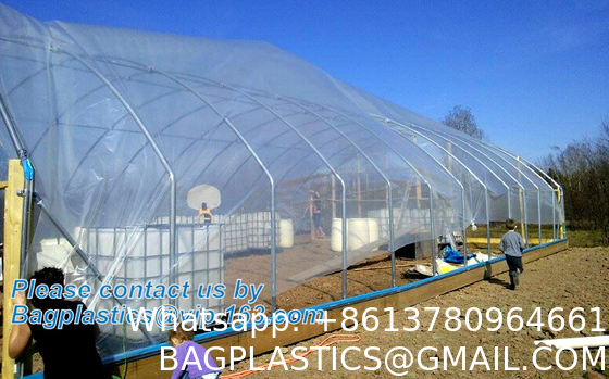 Greenhouse Plastic Sheeting 12x25 ft, 6 mil Clear Film Cover UV-Resistant Polyethylene Greenhouse Film