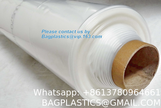 Greenhouse Plastic Sheeting 12x25 ft, 6 mil Clear Film Cover UV-Resistant Polyethylene Greenhouse Film
