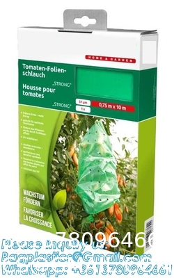 Perforated Tomato Tube Cover Frost Protection Bag Garden Used Cover Tomato Growing Covers Sleeves With Ties