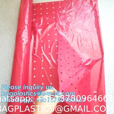 Pe Mulch Film With Holes For Agriculture Perforated Red Plastic Mulch For Peppers Crop Cover For Tomatoes