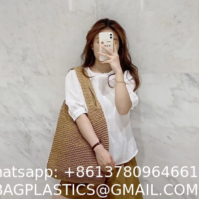 Woven Tote Bag for Women Large Straw Bags Summer Beach Hand-woven Shoulder Bag Boho Rattan Handbag
