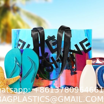 Iridescence Beach Bags for Women - Extra Large Beach Tote Waterproof Sandproof, Pool Bag Travel Picnic Camping