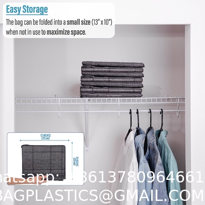 Extra Large Moving Storage Bags with Zippers, Foldable Heavy-Duty Tote for Space Saving, Alternative to Moving Boxes,