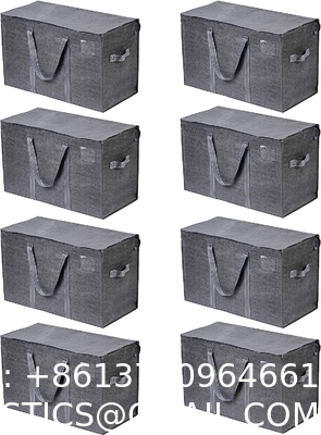 Extra Large Moving Storage Bags with Zippers, Foldable Heavy-Duty Tote for Space Saving, Alternative to Moving Boxes,