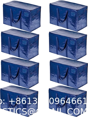 Moving Storage Bags with Zippers, Foldable Heavy-Duty Tote Space Saving, Alternative to Moving Boxes, Packing Suppli