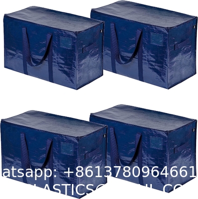 Moving Storage Bags with Zippers, Foldable Heavy-Duty Tote Space Saving, Alternative to Moving Boxes, Packing Suppli