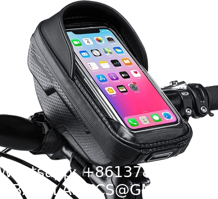 Bike Phone Mount Bag Bike Front Frame Handlebar Bag Waterproof Bike Phone Holder Case Bicycle Accessories Pouch
